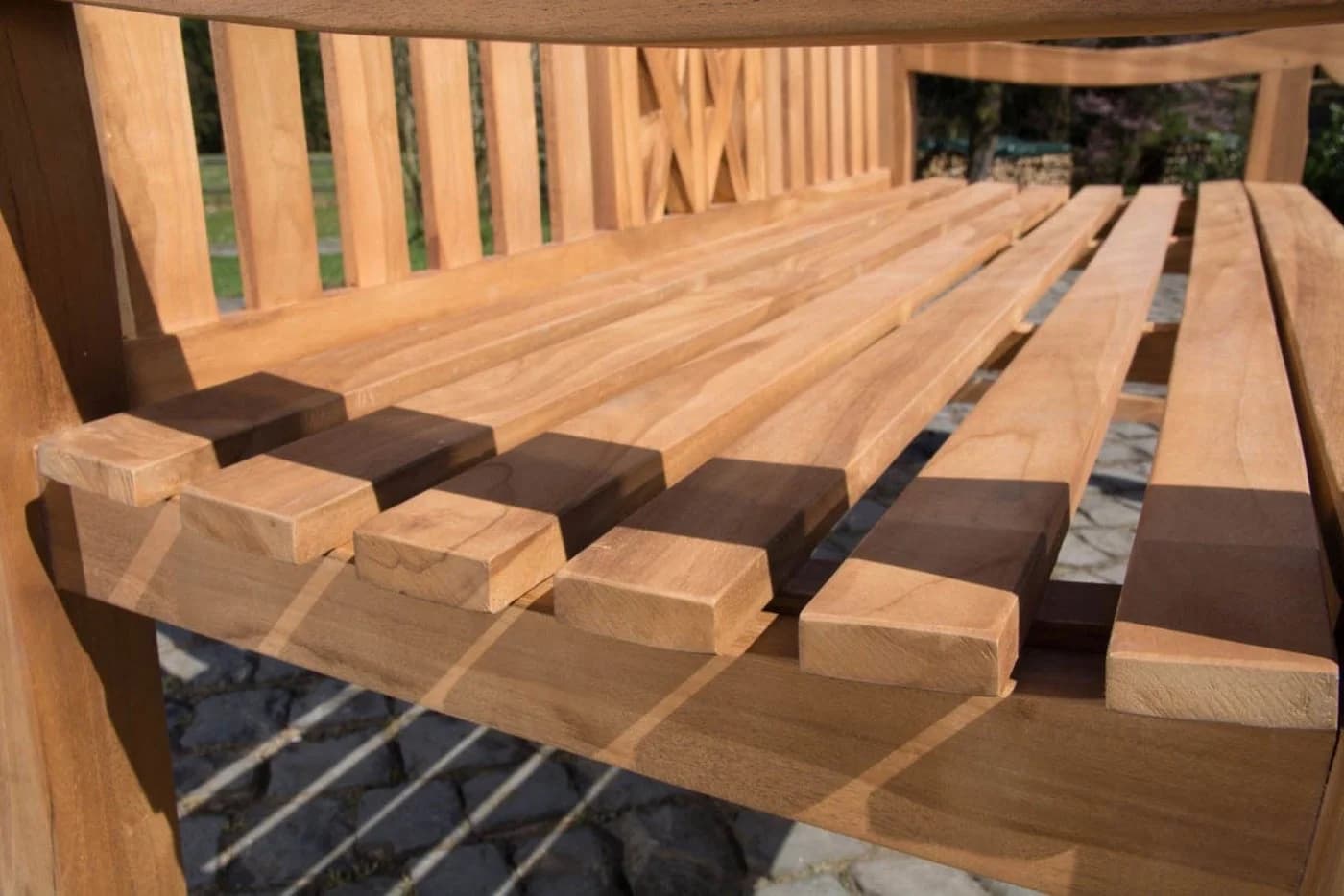 TPFGarden Gartenbank Florence-XL massiv Teakholz - Bild 5