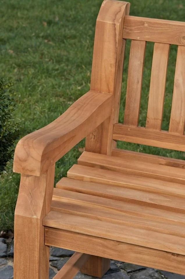 TPFGarden Gartenbank Jacky-N Teak massiv Sprossen-Design - Bild 4