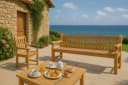 TPFGarden Gartenbank Jacky-N Teak massiv Sprossen-Design Bild 5