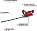 Einhell Akku-Heckenschere GC-CH 1855/1 Li 18V 55cm mit 2,5Ah Akku Bild 3