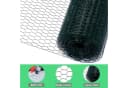 CCLIFE Maschendrahtzaun PVC Grün 1m Höhe Bild 3