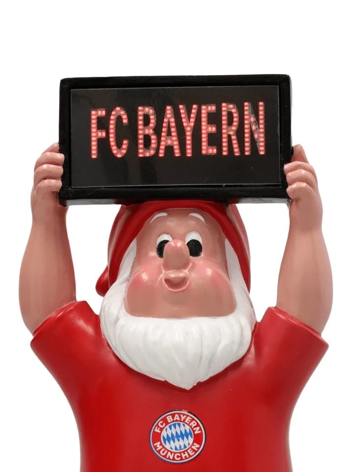 FC Bayern München Gartenzwerg mit Solar-Anzeigetafel Rot - Bild 4