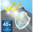EASYmaxx Sonnenschirm rechteckig Grau mit Handkurbel Bild 4