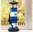 HSV Leuchtturm Treppe LED Solar Gartenfigur Bunt Bild 4