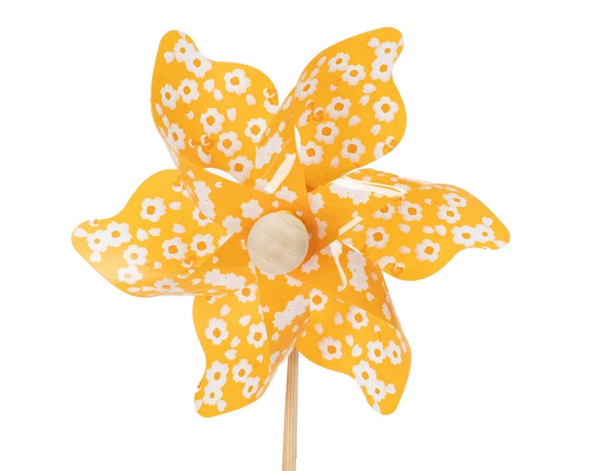 Viana 12er Set Blumenstecker mit Windmühle Bunt Gartendeko - Bild 5