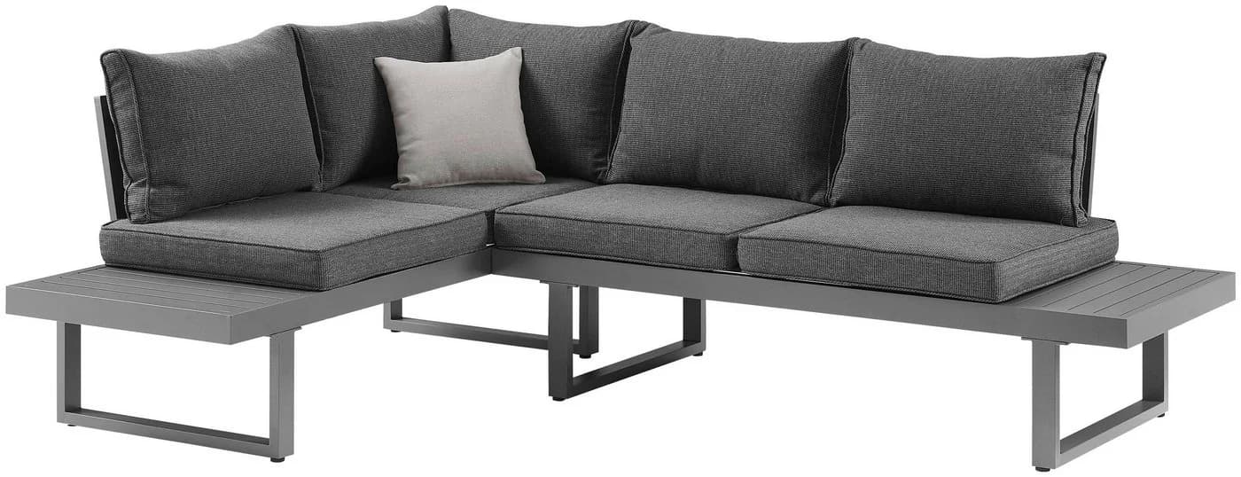 Gartenlounge-Set KONIFERA Hamburg Grau Aluminium