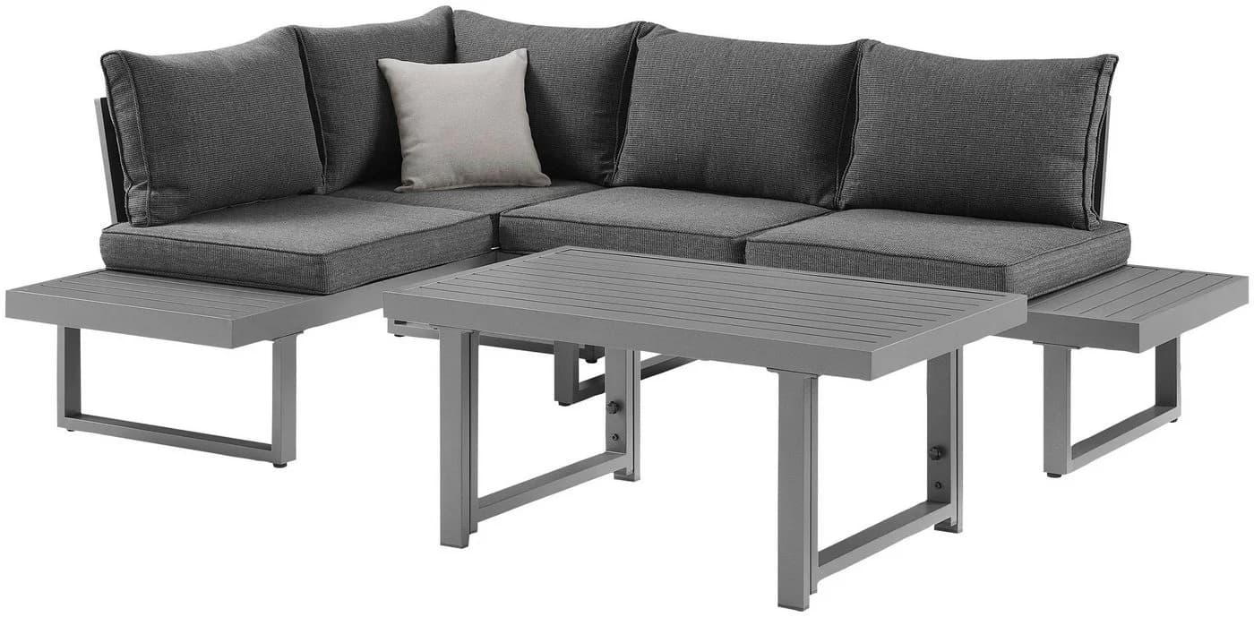 Gartenlounge-Set KONIFERA Hamburg Grau Aluminium - Bild 4