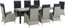 KONIFERA Garten-Essgruppe Alva 7-tlg. Schwarz/Natur Aluminium Polyrattan Bild 5