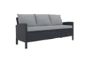 KONIFERA Gartenlounge-Set Brooklyn 12-tlg. Schwarz/Grau Polyrattan Bild 3
