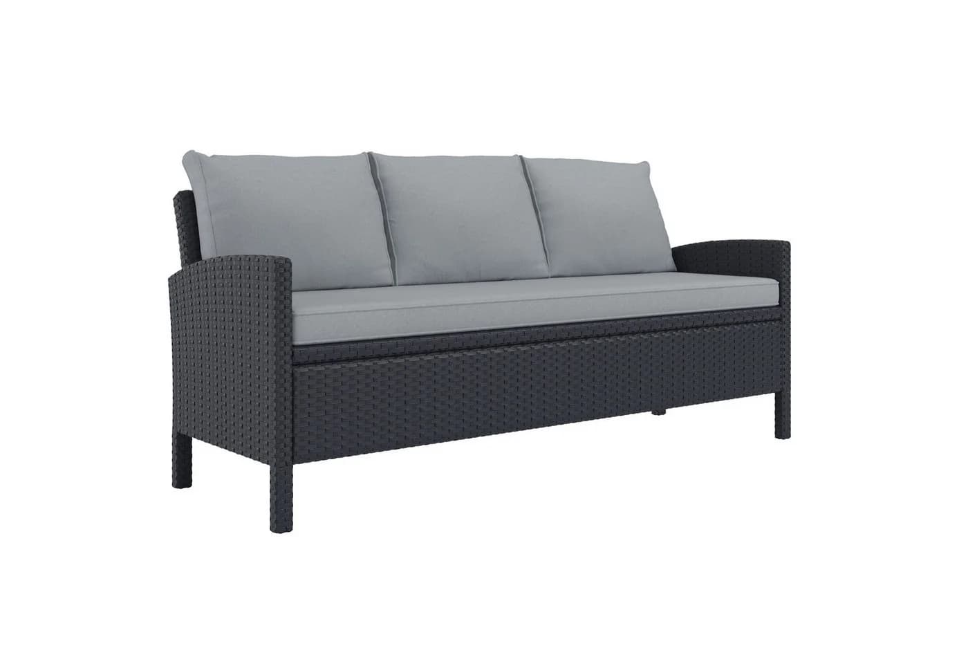 KONIFERA Gartenlounge-Set Brooklyn 12-tlg. Schwarz/Grau Polyrattan - Bild 3