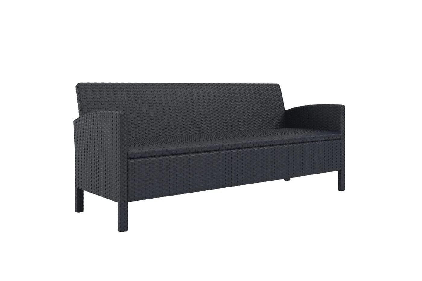 KONIFERA Gartenlounge-Set Brooklyn 12-tlg. Schwarz/Grau Polyrattan - Bild 4