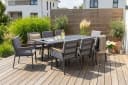 Garten-Essgruppe KONIFERA Diningset Edessa Dunkelgrau Aluminium Bild 2