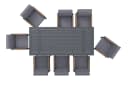 Garten-Essgruppe KONIFERA Diningset Edessa Dunkelgrau Aluminium Bild 5