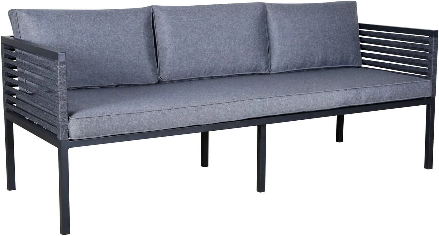 KONIFERA Gartenlounge-Set 14-tlg. Ecklounge Edessa Grau Aluminium - Bild 5
