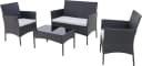 Konifera Gartenlounge-Set 7-tlg. Balkonset Palma Schwarz/Beige Bild 1