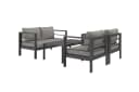 Konifera Gartenlounge-Set New Jersey Schwarz Grau Aluminium Bild 1