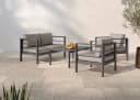 Konifera Gartenlounge-Set New Jersey Schwarz Grau Aluminium Bild 2