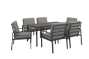 Garten-Essgruppe aus Aluminium und Polyrattan Bild 1