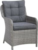 KONIFERA Garten-Essgruppe Menorca 3-tlg. Grau Aluminium Polyrattan Bild 5
