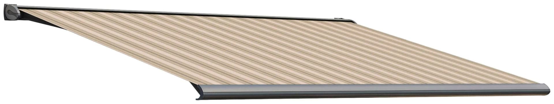 Kassettenmarkise WISMAR S-Compact Beige-Braun Motorantrieb