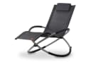 CampFeuer Gartenliege Relaxliege Anthrazit Klappbar Bild 2