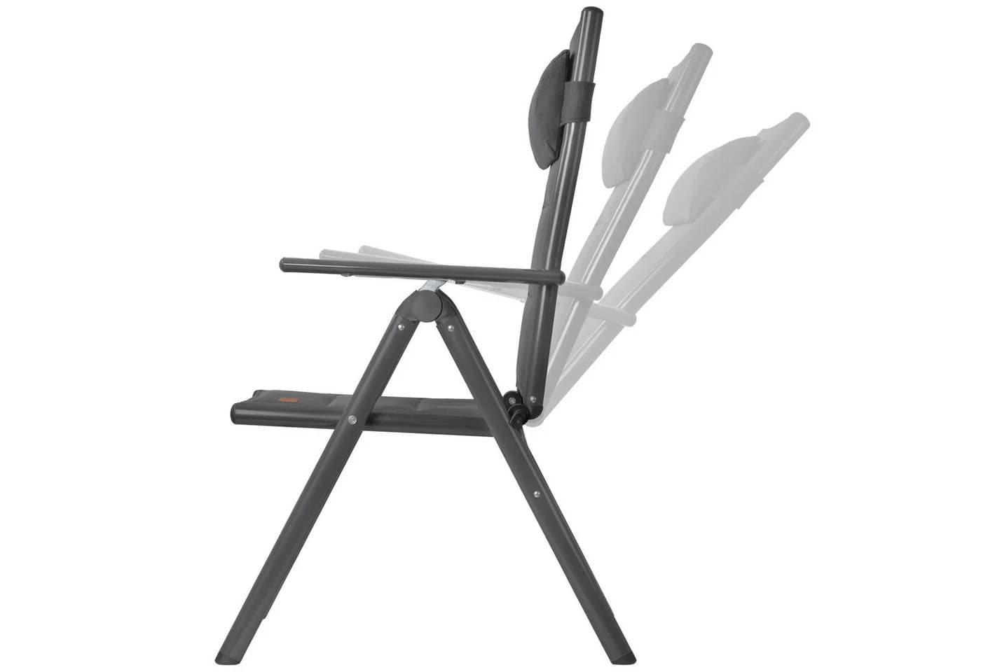 CampFeuer Klappstuhl Anthrazit 7-fach verstellbar Outdoor Gartenstuhl - Bild 4