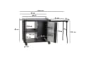 BBQ-Toro Grillwagen 95x50x80cm Schwarz Bild 4