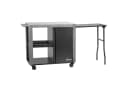 BBQ-Toro Grillwagen Silber mit Klapptisch und Stauraum Bild 4