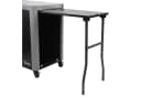 BBQ-Toro Grillwagen Silber mit Klapptisch und Stauraum Bild 5