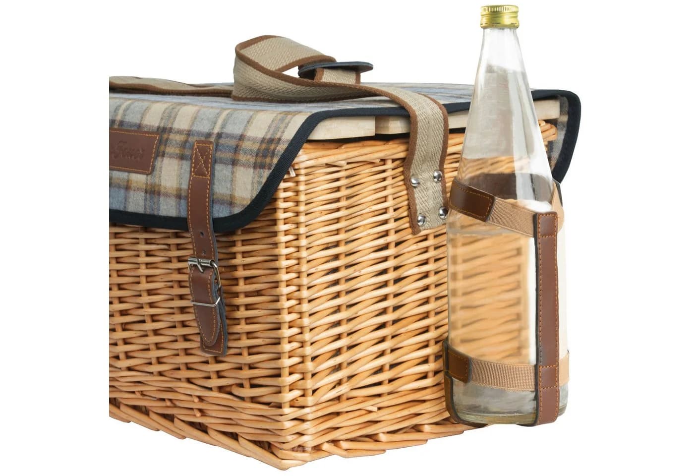 CampFeuer Picknickkorb 4 Personen 25-teilig Weidenkorb mit Geschirr-Set - Bild 5
