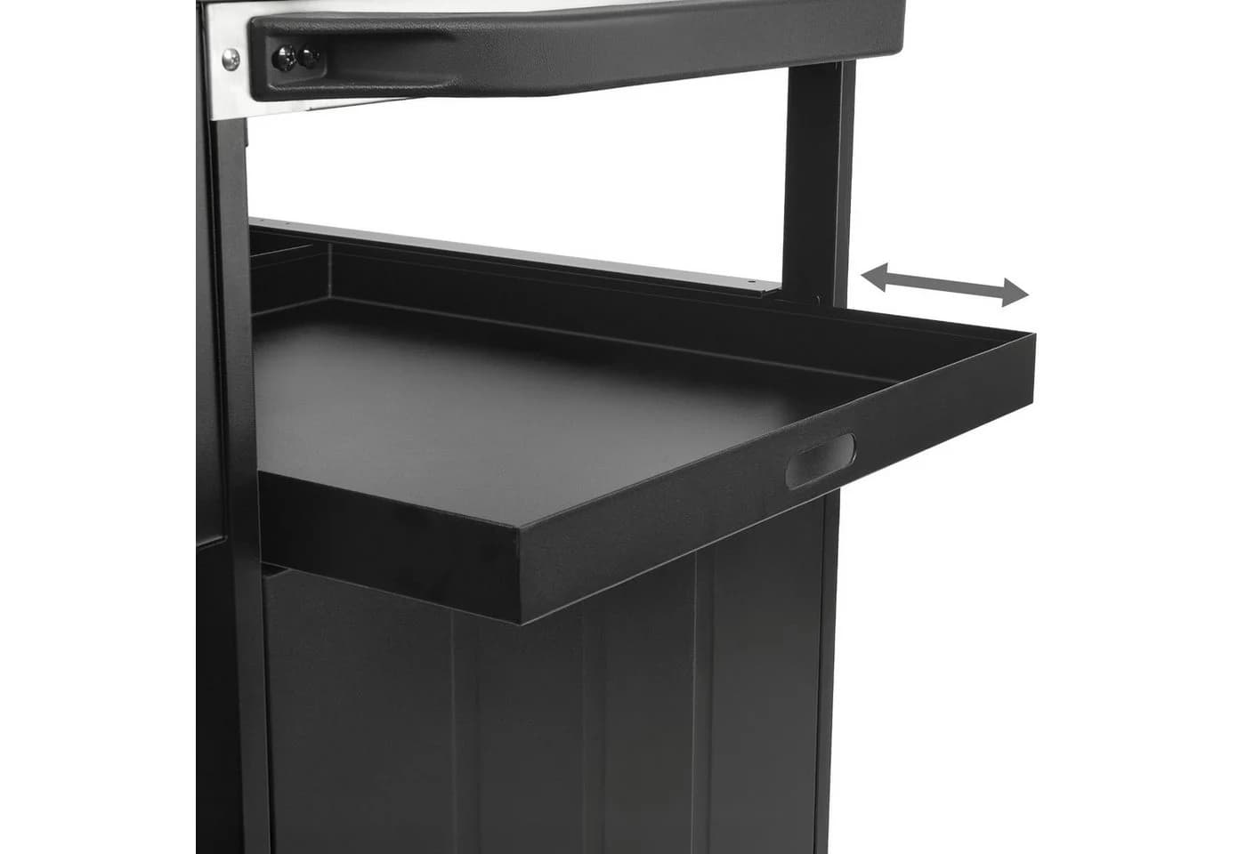BBQ-Toro Grillwagen 100x73x91 cm Schwarz Grilltisch Beistelltisch - Bild 4