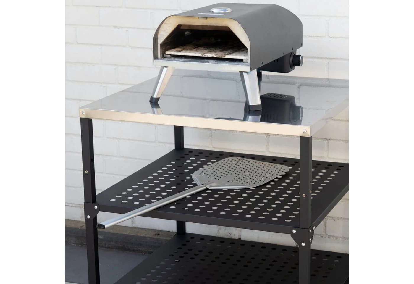 BBQ-Toro Grillwagen 80x80 cm Schwarz