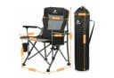 CampFeuer Angelstuhl mit Angelhalterung Grau/Schwarz Outdoor Campingstuhl Bild 1