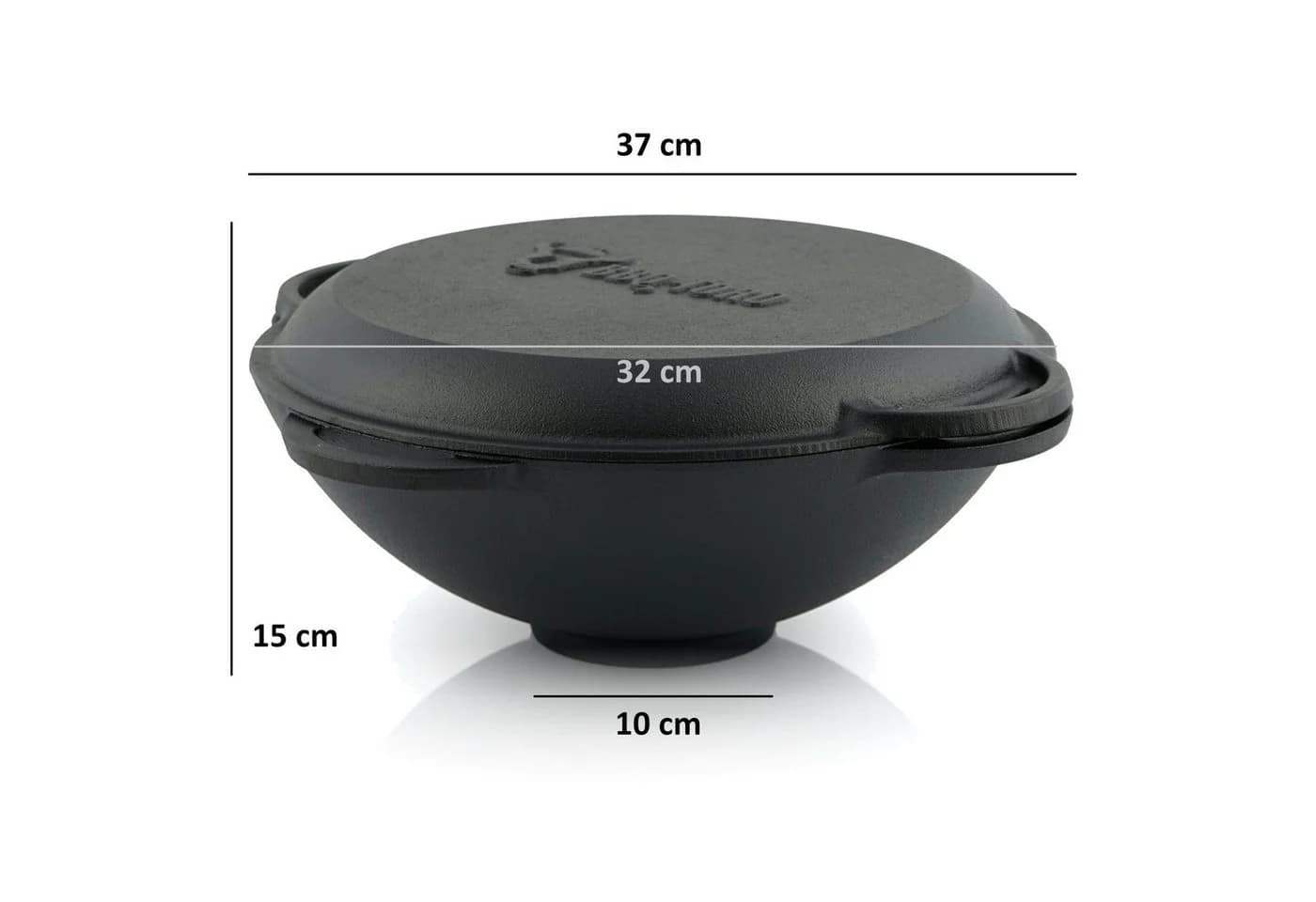 BBQ-Toro Feuerstelle mit Gusseisen Kazan 6,9L - Bild 3