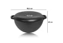 BBQ-Toro Feuerstelle Gusseisen Kazan 19 L mit Kazan Ofen Ø 44 cm Bild 4