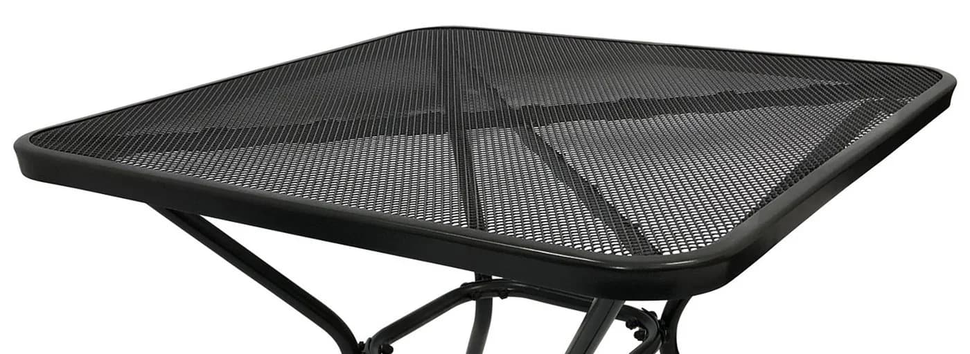 TPFGarden Gartentisch GLASGOW Anthrazit Streckmetall Bistrotisch