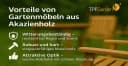 TPFGarden Gartentisch CANTERBURY 130 cm Akazie Anthrazit Bild 5