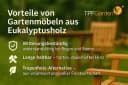 TPFGarden Truhenbank PORTSMOUTH 4-Sitzer Eukalyptus geölt Bild 5