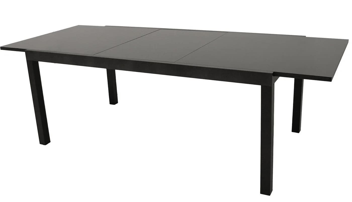 TPFGarden Gartentisch ASHFORD Ausziehbar Aluminium Schwarz - Bild 2