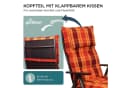 Gardisun Auflagekissen Gartenstuhl Rot UV-beständig 8cm Bild 5