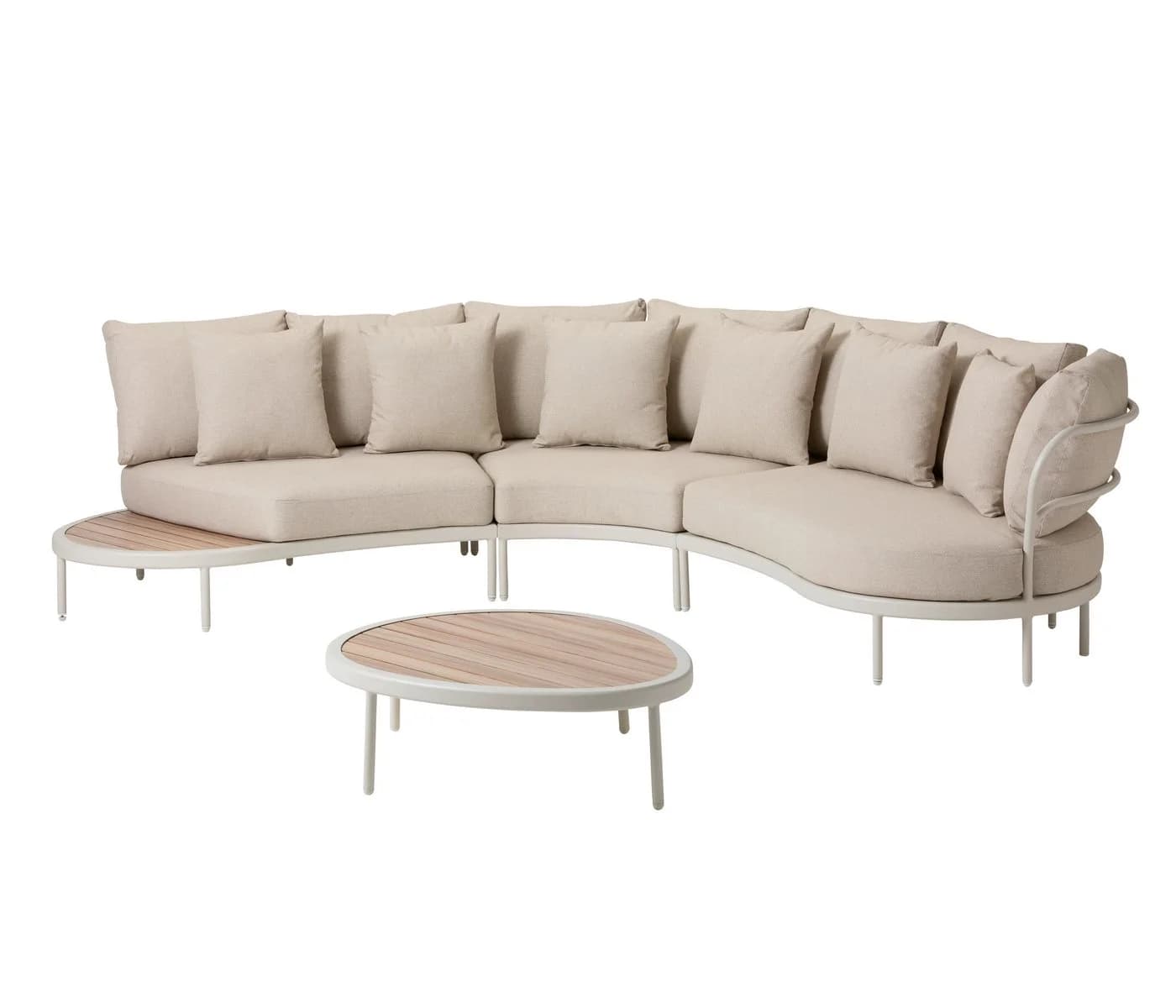 Dehner Gartenlounge-Set Avignon 5-Sitzer Aluminium Polyester Beige - Bild 2