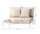 Dehner Gartenlounge-Set Avignon 5-Sitzer Aluminium Polyester Beige Bild 5