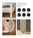 Dehner Gartenlounge-Set Altea 4-tlg. Creme Aluminium mit Kissen Bild 1