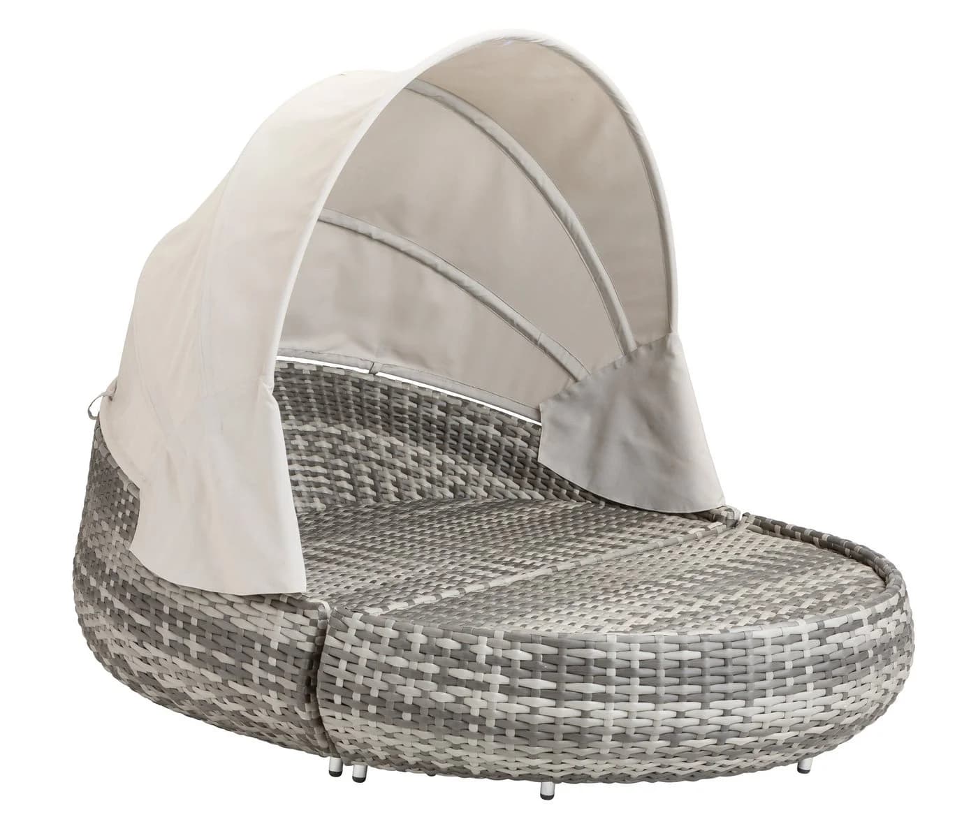 Dehner Daybed Tulum Gartenlounge-Set mit Faltdach