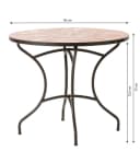 Dehner Mosaiktisch Chiara 4 Sitzplätze terra-rosé Bild 5