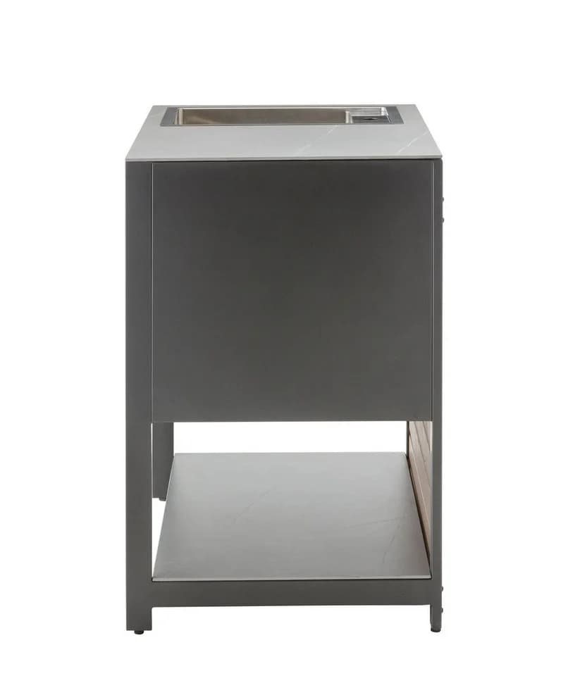 Dehner Outdoor-Küche Loop Spülschrank mit Steinplatte und Edelstahlspüle - Bild 3