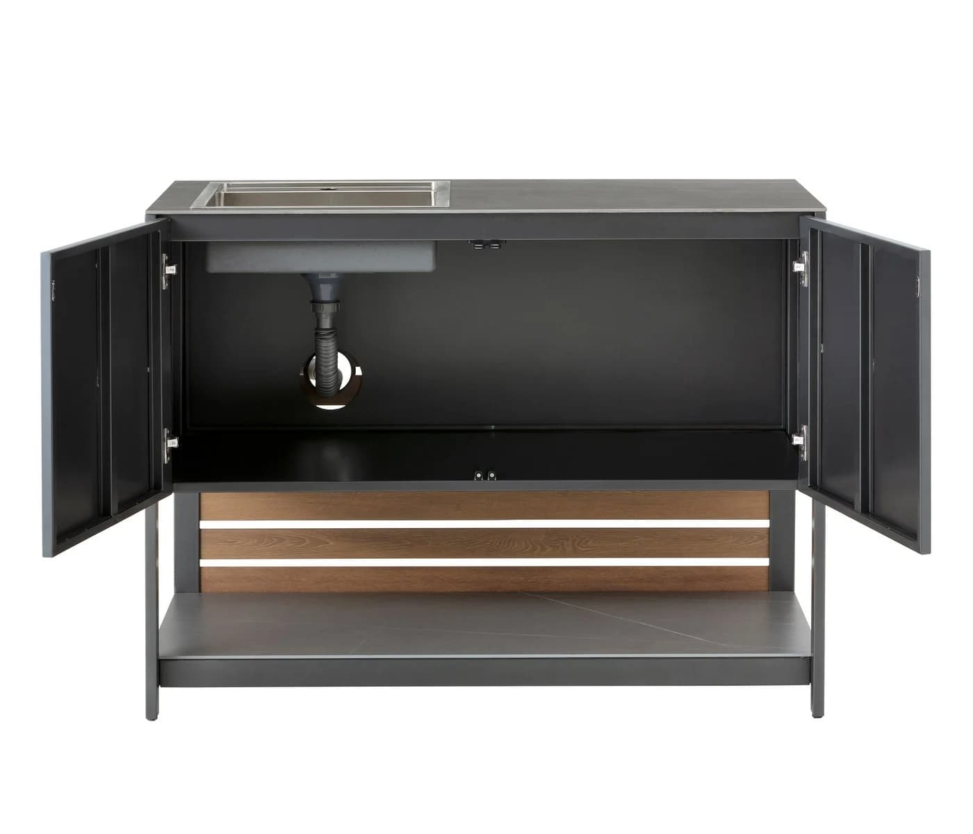 Dehner Outdoor-Küche Loop Spülschrank mit Steinplatte und Edelstahlspüle - Bild 5