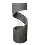 Dehner Gartenbrunnen Ronda mit LED Beleuchtung Polyresin Grau Bild 2