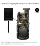 Dehner Gartenbrunnen Gresta mit LED Beleuchtung Bild 1