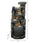 Dehner Gartenbrunnen Gresta mit LED Beleuchtung Bild 4